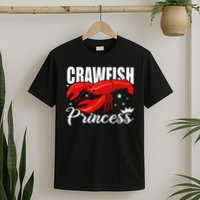 Cute Lobster Crayfish Lover Ladies Crawfish Princess T-Shirt