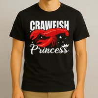 Cute Lobster Crayfish Lover Ladies Crawfish Princess T-Shirt