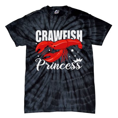 Cute Lobster Crayfish Lover Ladies Crawfish Princess Tie-Dye T-Shirt