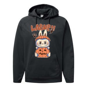 Cute Labubu Classic Pose Funny Labubu Birthday Performance Fleece Hoodie