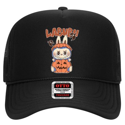 Cute Labubu Classic Pose Funny Labubu Birthday Trucker Hat