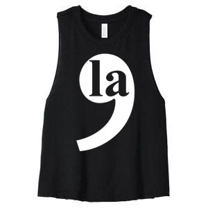 Comma La Women's Racerback Cropped Tank