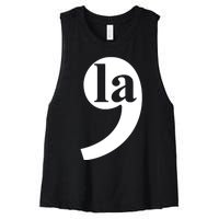 Comma La Women's Racerback Cropped Tank