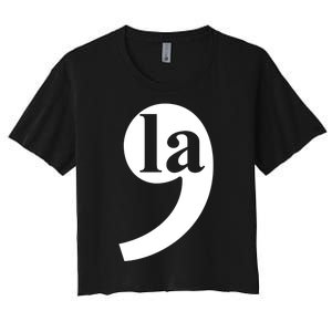 Comma La Women's Crop Top Tee