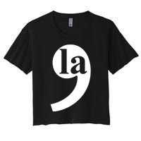 Comma La Women's Crop Top Tee