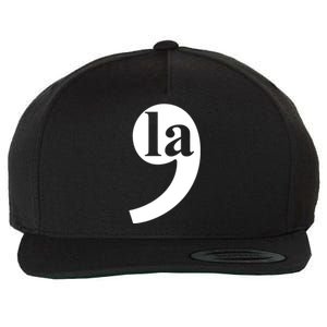 Comma La Wool Snapback Cap