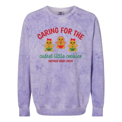 Cutest Little Cookies Mother Baby Nurse Crew Colorblast Crewneck Sweatshirt