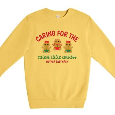 Cutest Little Cookies Mother Baby Nurse Crew Premium Crewneck Sweatshirt