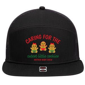 Cutest Little Cookies Mother Baby Nurse Crew 7 Panel Mesh Trucker Snapback Hat