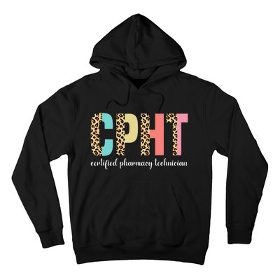 CPHT Leopard Certified Pharmacy Technician Hoodie