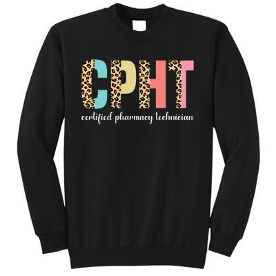 CPHT Leopard Certified Pharmacy Technician Sweatshirt