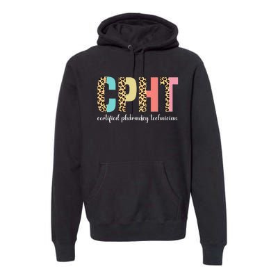 CPHT Leopard Certified Pharmacy Technician Premium Hoodie