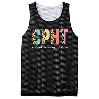 CPHT Leopard Certified Pharmacy Technician Mesh Reversible Basketball Jersey Tank