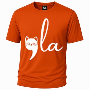 Comma La Cat Lady Kamala Harris Cooling Performance Crew T-Shirt