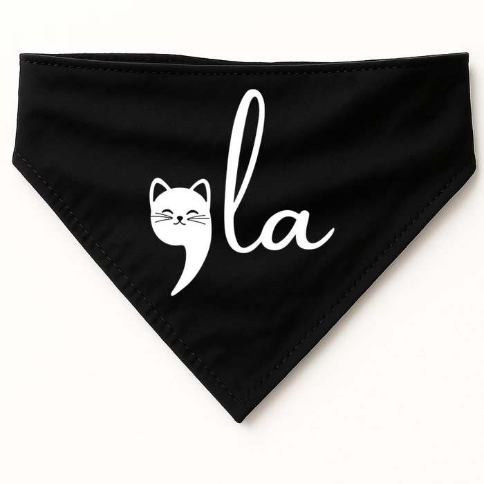 Comma La Cat Lady Kamala Harris USA-Made Doggie Bandana