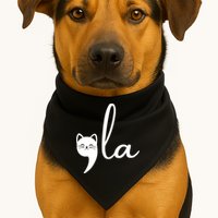 Comma La Cat Lady Kamala Harris USA-Made Doggie Bandana