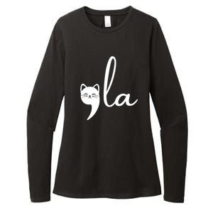 Comma La Cat Lady Kamala Harris Womens CVC Long Sleeve Shirt