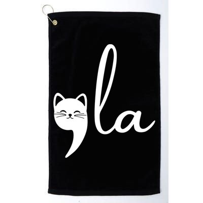 Comma La Cat Lady Kamala Harris Golf Towel