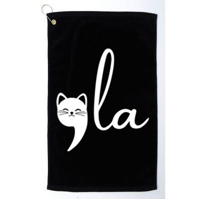 Comma La Cat Lady Kamala Harris Platinum Collection Golf Towel