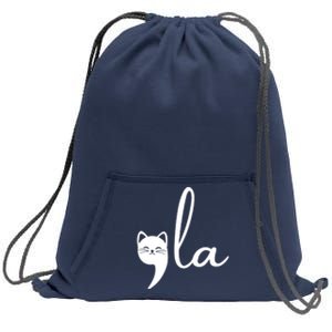 Comma La Cat Lady Kamala Harris Sweatshirt Cinch Pack Bag