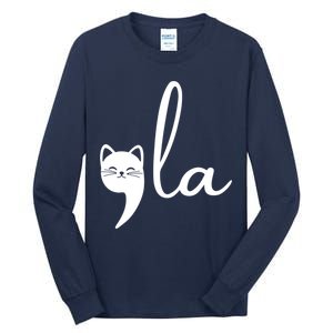 Comma La Cat Lady Kamala Harris Tall Long Sleeve T-Shirt