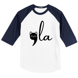 Comma La Cat Lady Kamala Harris Baseball Sleeve Shirt