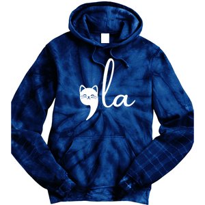 Comma La Cat Lady Kamala Harris Tie Dye Hoodie