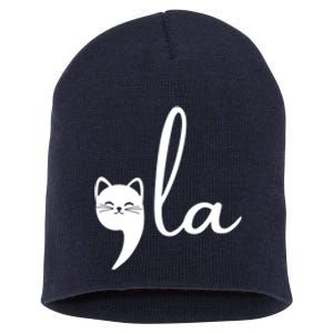 Comma La Cat Lady Kamala Harris Short Acrylic Beanie