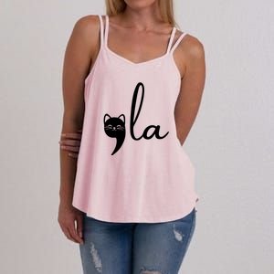 Comma La Cat Lady Kamala Harris Women's Strappy Tank