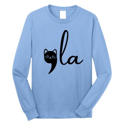 Comma La Cat Lady Kamala Harris Long Sleeve Shirt