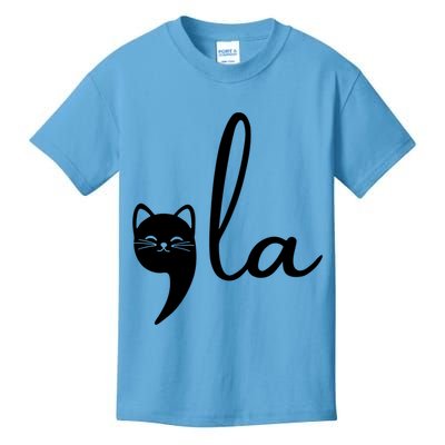 Comma La Cat Lady Kamala Harris Kids T-Shirt