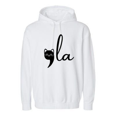 Comma La Cat Lady Kamala Harris Garment-Dyed Fleece Hoodie