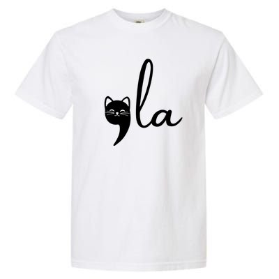 Comma La Cat Lady Kamala Harris Garment-Dyed Heavyweight T-Shirt