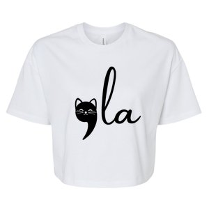 Comma La Cat Lady Kamala Harris Bella+Canvas Jersey Crop Tee