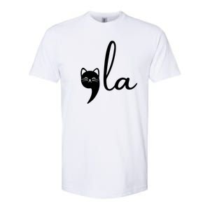 Comma La Cat Lady Kamala Harris Softstyle CVC T-Shirt