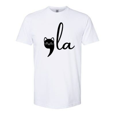 Comma La Cat Lady Kamala Harris Softstyle® CVC T-Shirt