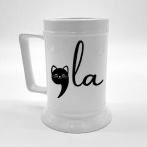 Comma La Cat Lady Kamala Harris Beer Stein