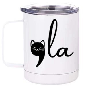 Comma La Cat Lady Kamala Harris 12 oz Stainless Steel Tumbler Cup