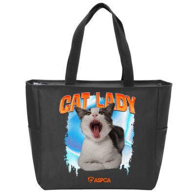 Cat Lady Zip Tote Bag