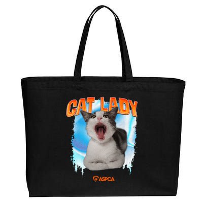 Cat Lady Cotton Canvas Jumbo Tote