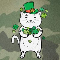 Cat Leprechaun Cat Lover Shamrock St Patrick's Day Legacy Tie Dye Trucker Hat