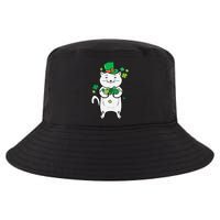 Cat Leprechaun Cat Lover Shamrock St Patrick's Day Cool Comfort Performance Bucket Hat