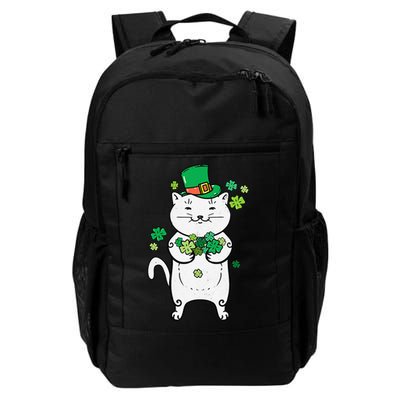 Cat Leprechaun Cat Lover Shamrock St Patrick's Day Backpack