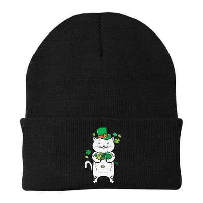 Cat Leprechaun Cat Lover Shamrock St Patrick's Day Beanie
