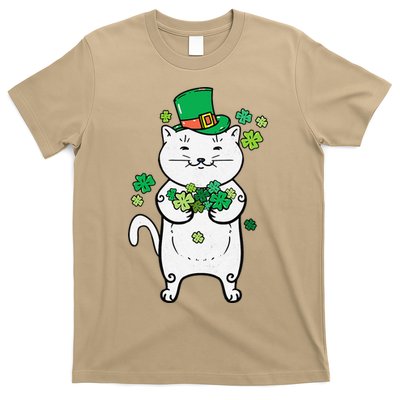 Cat Leprechaun Cat Lover Shamrock St Patrick's Day T-Shirt