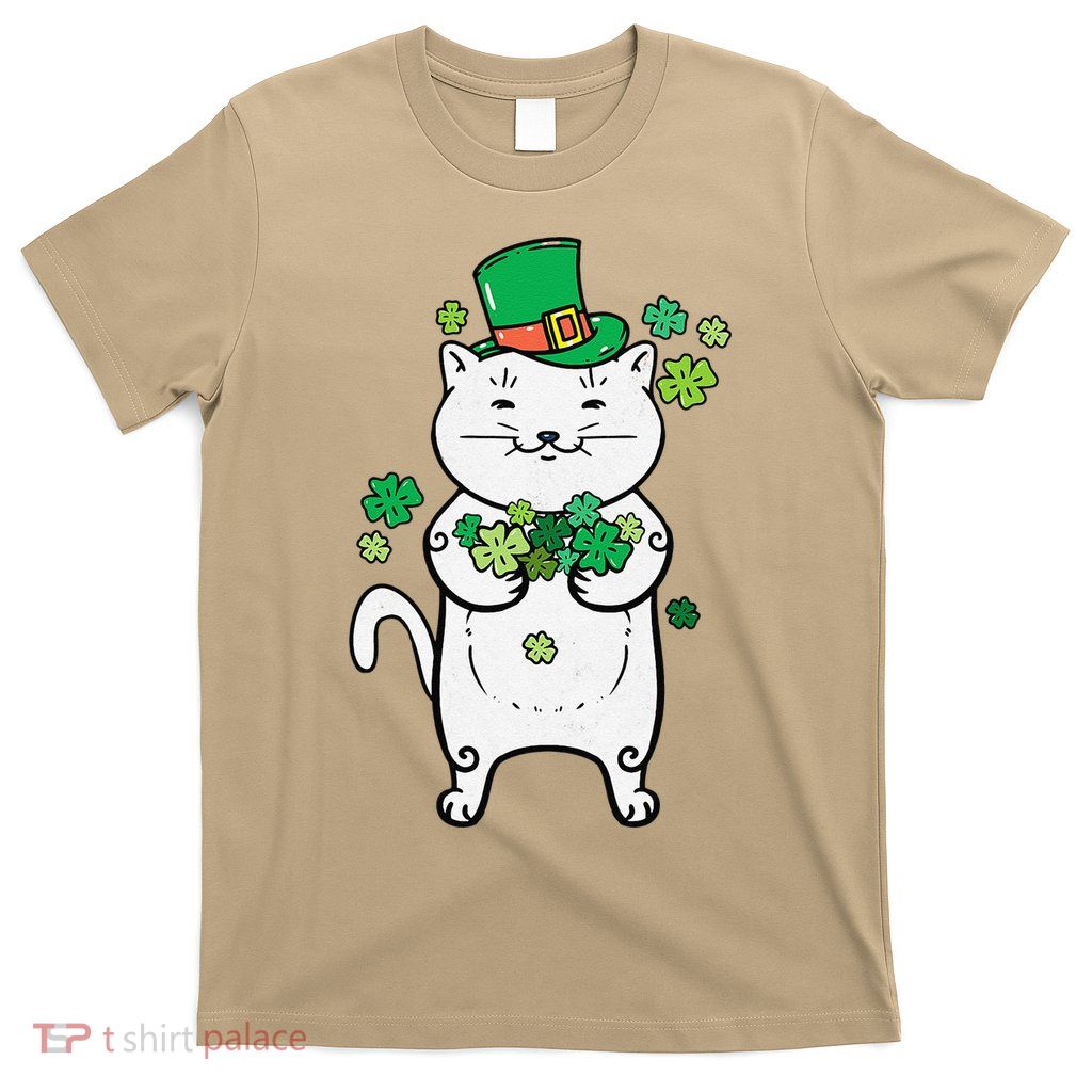 Cat Leprechaun Cat Lover Shamrock St Patrick's Day T-Shirt