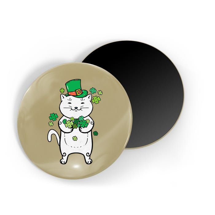 Cat Leprechaun Cat Lover Shamrock St Patrick's Day Magnet