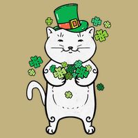 Cat Leprechaun Cat Lover Shamrock St Patrick's Day Magnet