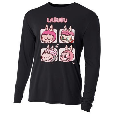 Cute Labubu Classic Pose Funny Labubu Birthday Cooling Performance Long Sleeve Crew