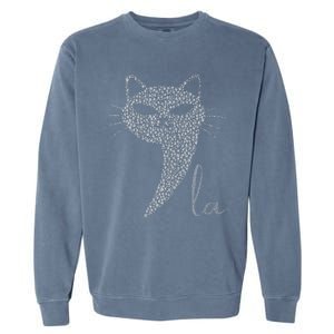 Comma La Cat Kamala Harris 2024 Garment-Dyed Sweatshirt